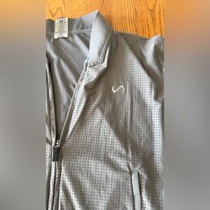 TLF perforated mesh jacket grey black size small
